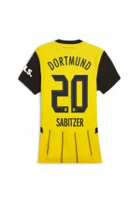 Borussia Dortmund Marcel Sabitzer #20 Voetbaltruitje Thuis tenue Dames 2024-25 Korte Mouw